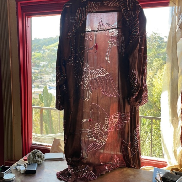 Vintage bohemian beaded duster - Picture 3 of 3